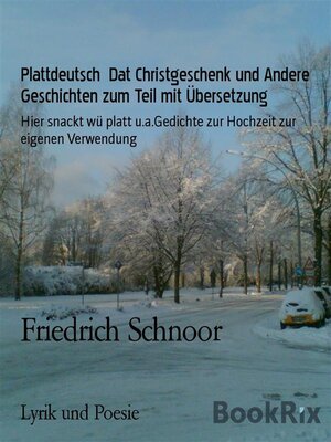 cover image of Plattdeutsch  Dat Christgeschenk und Andere Geschichten zum Teil mit Übersetzung